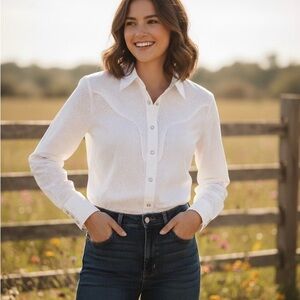 Wrangler Vintange Authentic Western Shirt for Females Size 38 Perfect Condition